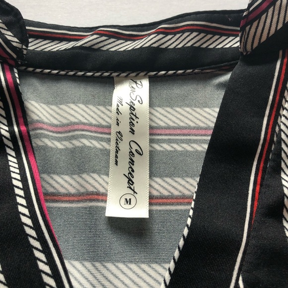 PerSeption Concept Black blouse rayon blouse - Picture 4 of 8